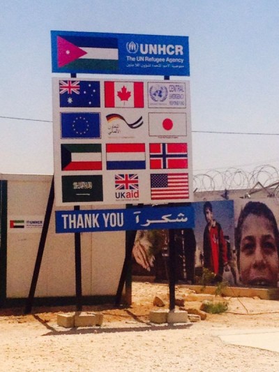 Ook Nederland wordt door de VN bedankt voor zijn hulp aan de opvang van de Syrische vluchtelingen in Jordanie.