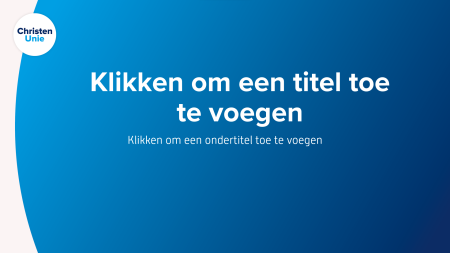 Powerpoint blauw voorbeeld