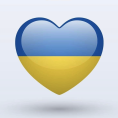 Hart vlag Oekraïne