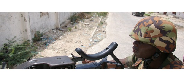 soldaat Afrikaanse Unie in Mogadishu