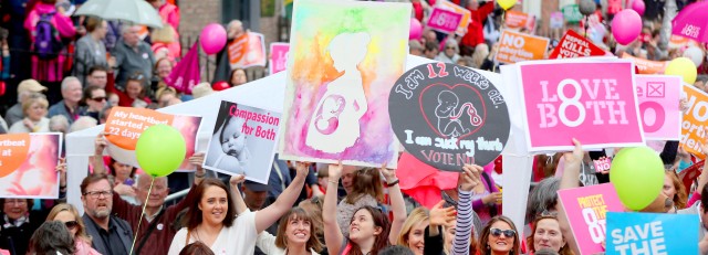 Anti-abortus activisten in Ierland