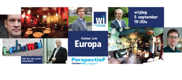 Banner politiek café Europa web