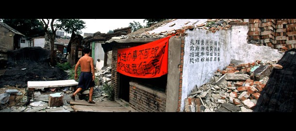 China_verwoeste_huizen_olympische_spelen