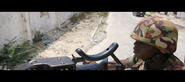 soldaat Afrikaanse Unie in Mogadishu