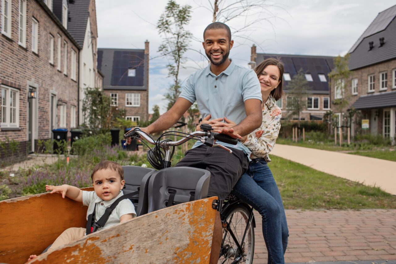 gezin met bakfiets