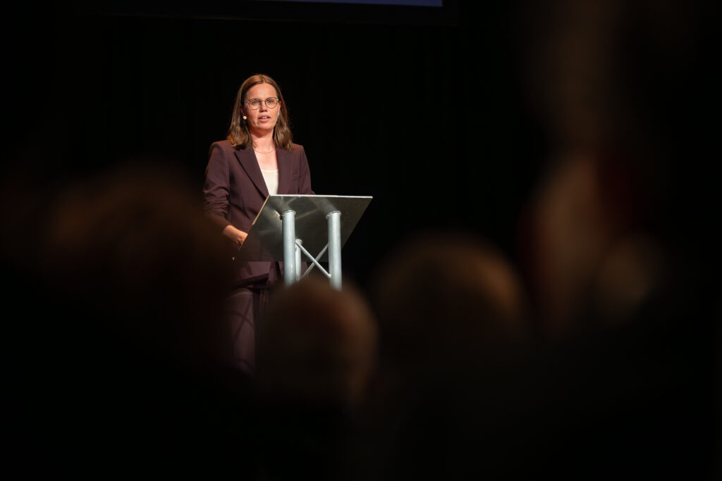 Mirjam Bikker tijdens het 54e Partijcongres